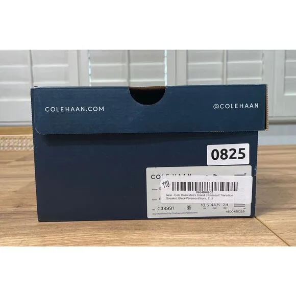 Cole Haan Men's Grand Crosscourt Transition Sneaker Black Leather Size 11.5 NIB