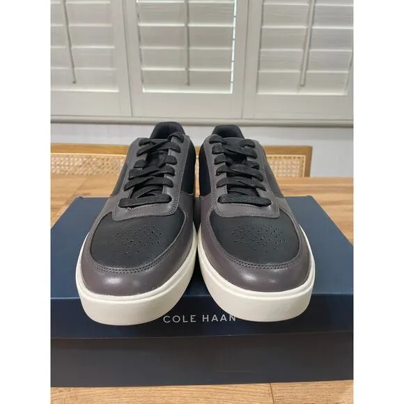 Cole Haan Men's Grand Crosscourt Transition Sneaker Black Leather Size 11.5 NIB