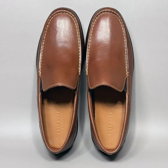 Cole Haan Santa Barbara Twin Gore Mens Size 12 Loafer Shoes Harvest Brown