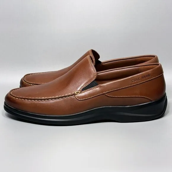 Cole Haan Santa Barbara Twin Gore Mens Size 12 Loafer Shoes Harvest Brown