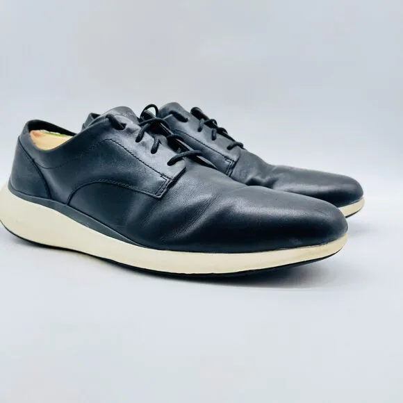 Cole Haan Shoes Mens 11.5 Black Leather Oxfords Sneakers Grandpro OS Comfort