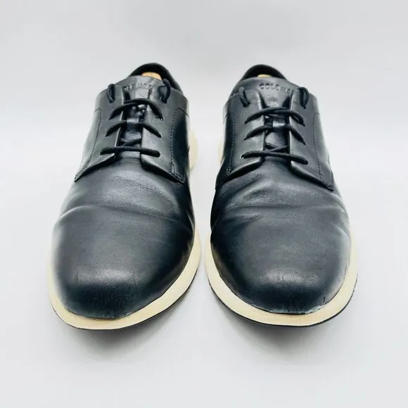 Cole Haan Shoes Mens 11.5 Black Leather Oxfords Sneakers Grandpro OS Comfort