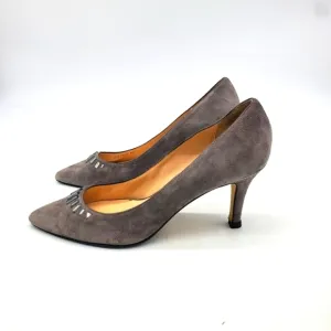 Cole Haan Shoes Womens 8.5B Grand Os Bling Suede Garland Jeweled Point Embell