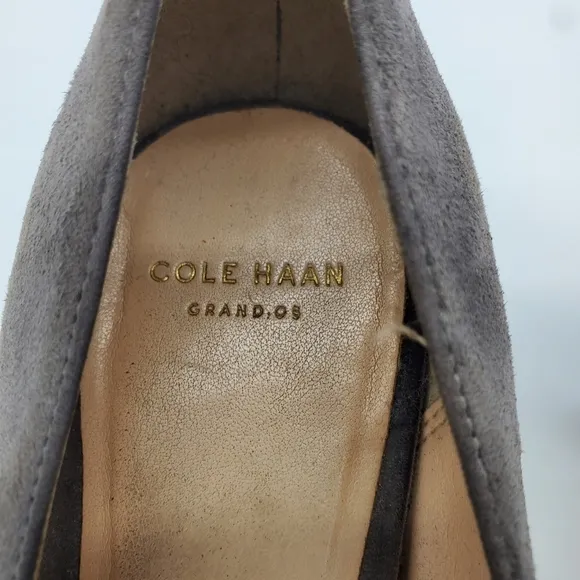 Cole Haan Shoes Womens 8.5B Grand Os Bling Suede Garland Jeweled Point Embell