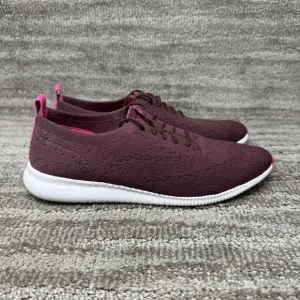 Cole Haan ZeroGrand Stitchlite Oxford Shoe Sz 9B Maroon Comfort Walking W23082