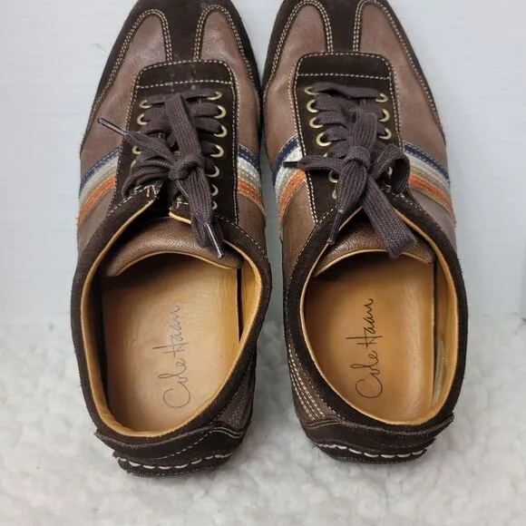 Cole Haan x Air Colab Mens Shoes Size 11.5 Brown Leather Suede Comfort Oxford