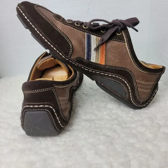 Cole Haan x Air Colab Mens Shoes Size 11.5 Brown Leather Suede Comfort Oxford