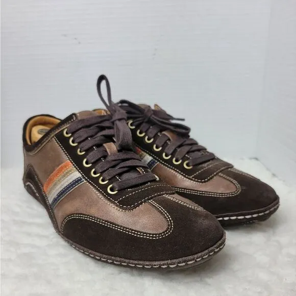 Cole Haan x Air Colab Mens Shoes Size 11.5 Brown Leather Suede Comfort Oxford