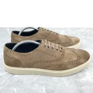 Cole Haan Bergen Wingtip Mens Size 11.5‎ Shoes Tan suede Comfort Sneakers C11257