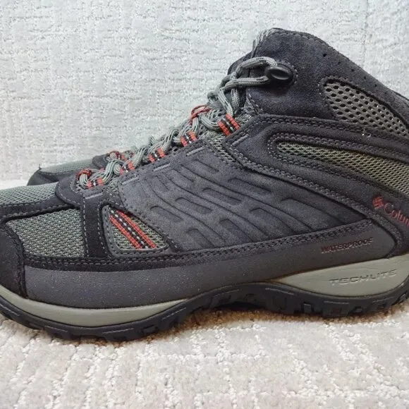 COLUMBIA Access Point Men's Size 10 US Mid Grey/Blue Waterproof Hiking Boots