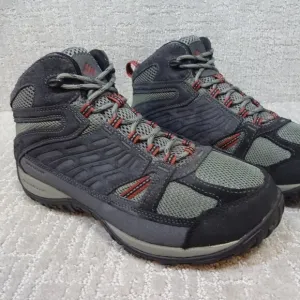 COLUMBIA Access Point Men's Size 10 US Mid Grey/Blue Waterproof Hiking Boots