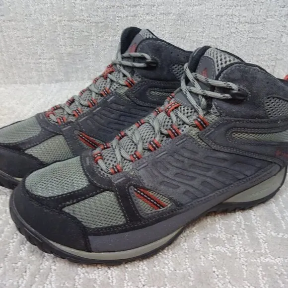 COLUMBIA Access Point Men's Size 10 US Mid Grey/Blue Waterproof Hiking Boots