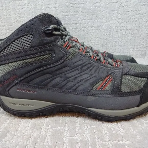 COLUMBIA Access Point Men's Size 10 US Mid Grey/Blue Waterproof Hiking Boots