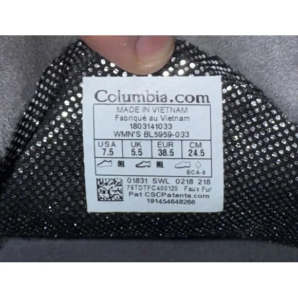 Columbia Minx Slip III Womens Slip On WP Insulated Winter Snow Boots Size 7.5