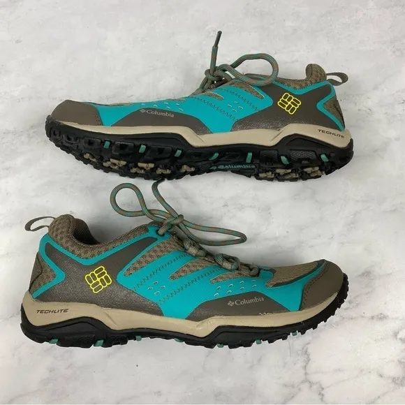 Columbia: PeakFreak Lace Up Outdoor Hiking Trail Tennis Shoes Sneakers Size 8