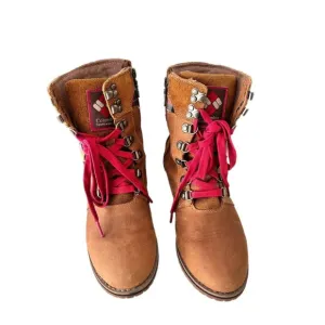 Columbia Twentythird Ave WP Mid Print Boot Size 7 Waterproof Leather Womans