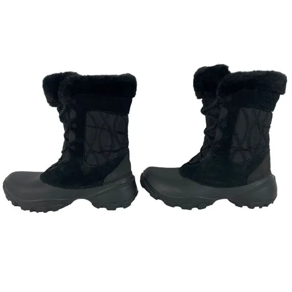 Columbia Women's Boots Sierra Summette IV Winter Waterproof Fur Trim Laces 7