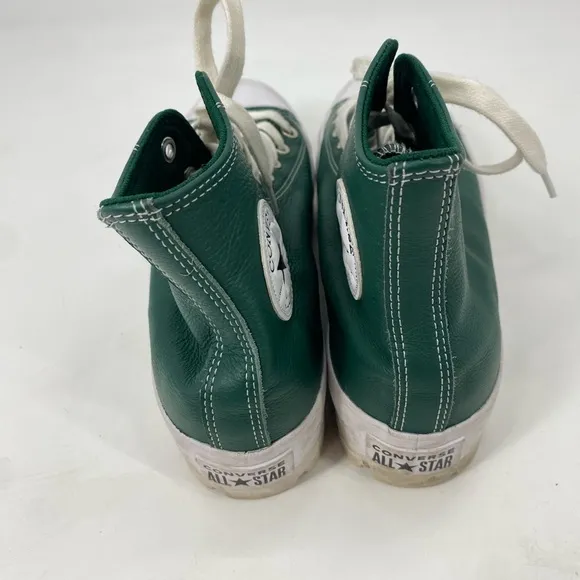 Convers Chuck All Star Green Leather Lugged 2.0 Sz 9