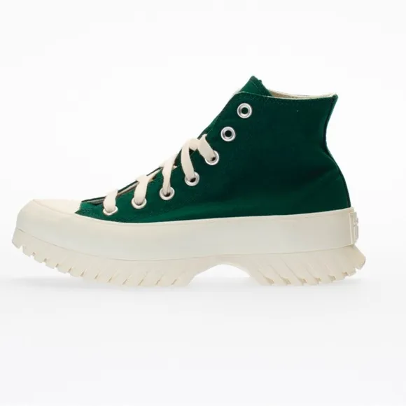 Convers Chuck All Star Green Leather Lugged 2.0 Sz 9