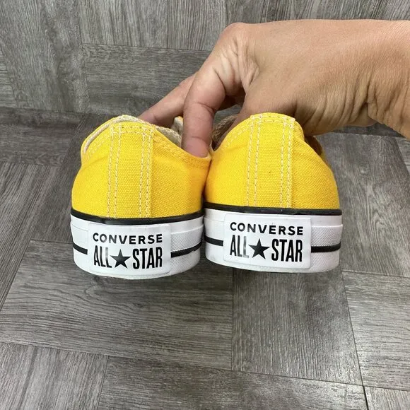 Converse All Star Classic Low Women's size 7.5 Yellow Shoes
