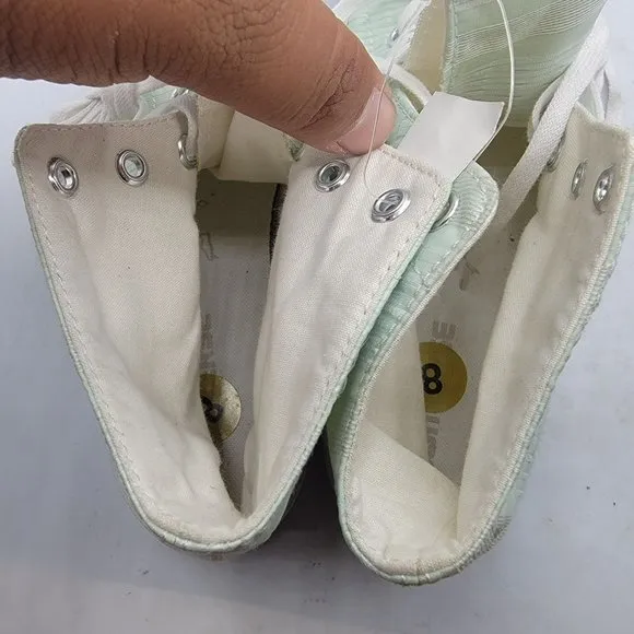 Converse Chuck Taylor All Star Gemma Womens 8 Green Shoes High Top  555841C