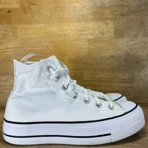 Converse Chuck Taylor All Star Hi PLATFORM Womens Size 8.5 Shoes Sneakers White