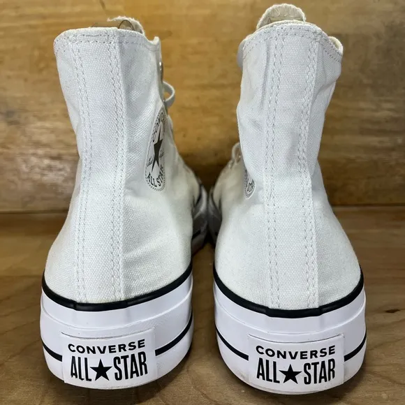 Converse Chuck Taylor All Star Hi PLATFORM Womens Size 8.5 Shoes Sneakers White