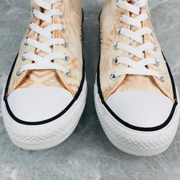 Converse Chuck Taylor All Star Hi Tie Dye Orange White Mens 9.5 Wom's 11.5 Shoes