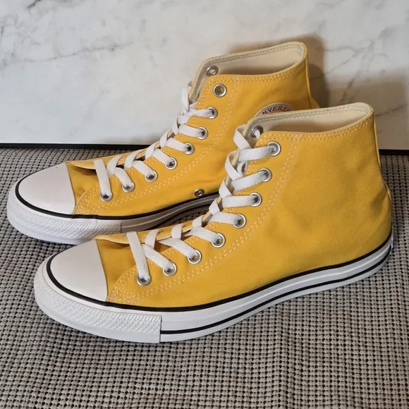 Converse Chuck Taylor All Star High Lemon Chrome Sneakers Shoes Womens 11 Mens 9