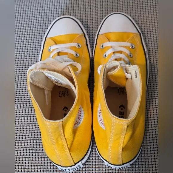 Converse Chuck Taylor All Star High Lemon Chrome Sneakers Shoes Womens 11 Mens 9