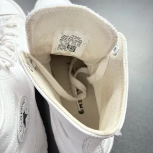 Converse Chuck Taylor All Star Lugged white Leather Shoes platform chunky 10