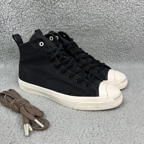 Converse Chuck Taylor All Star Mid Mens 8 Shoes Black White Jack Purcell Hancock
