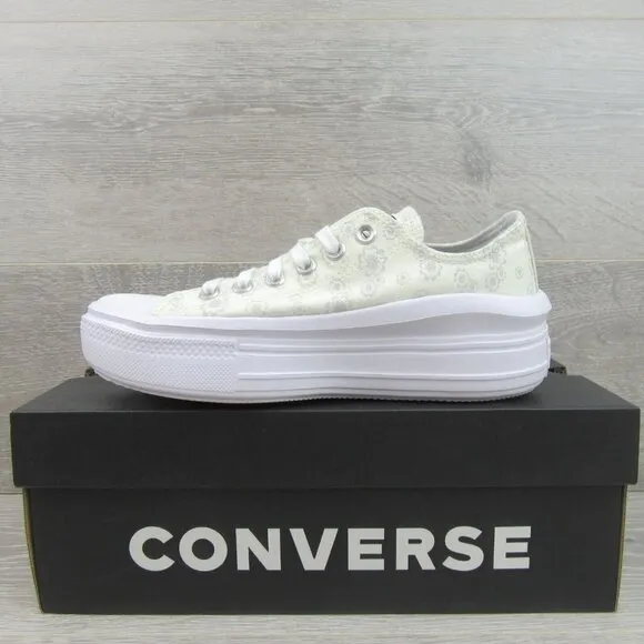 Converse Chuck Taylor All Star Move OX Floral Shoes Women's Size 8 NEW