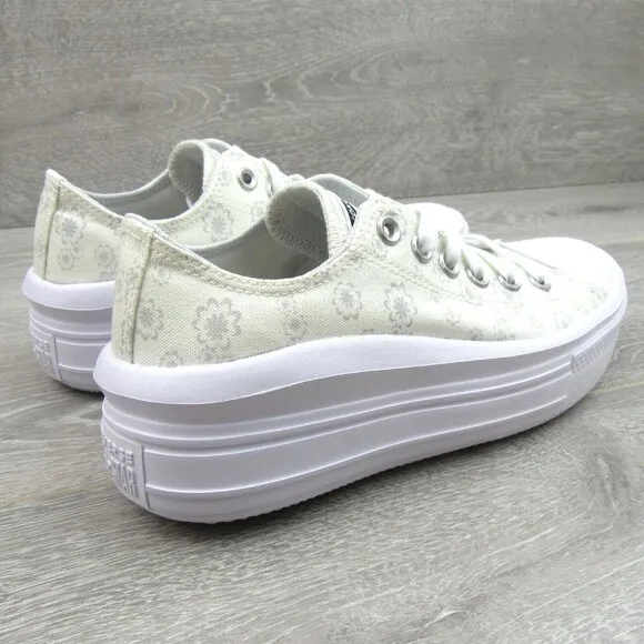 Converse Chuck Taylor All Star Move OX Floral Shoes Women's Size 8 NEW