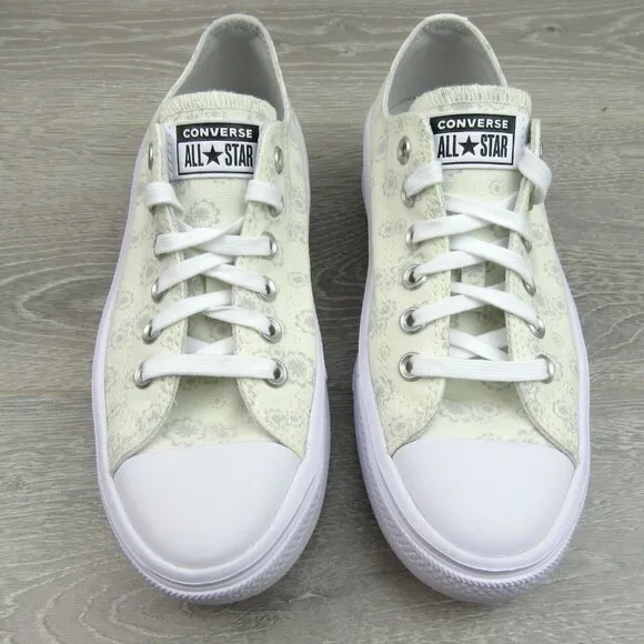 Converse Chuck Taylor All Star Move OX Floral Shoes Women's Size 8 NEW