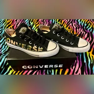 Converse Chuck Taylor All Star Ox Camo Black Logo Mens 4 Womens 6 Shoes 166234F