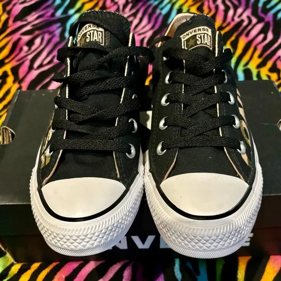 Converse Chuck Taylor All Star Ox Camo Black Logo Mens 4 Womens 6 Shoes 166234F