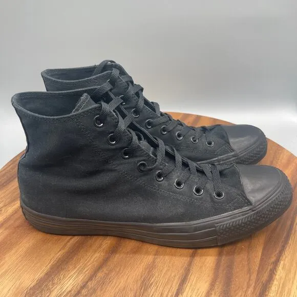 Converse Chuck Taylor All Star Shoes Mens Size 11 Hi Tops Triple Black School