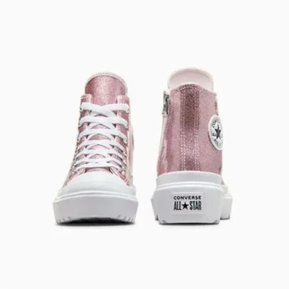 Converse Chuck Taylor All Star Lugged Glitter Hightop Sneaker Shoes Size 8