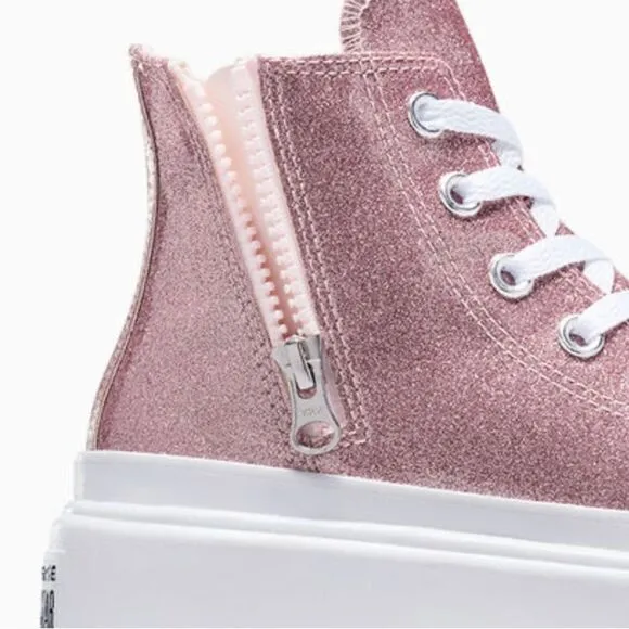 Converse Chuck Taylor All Star Lugged Glitter Hightop Sneaker Shoes Size 8