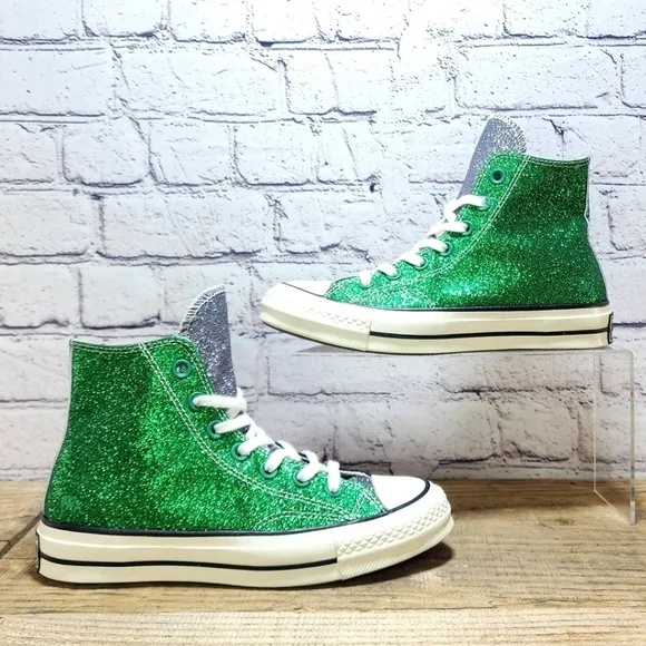 CONVERSE - Chuck Taylor/J.W. Anderson - Sneakers, green/black/blue, size 6