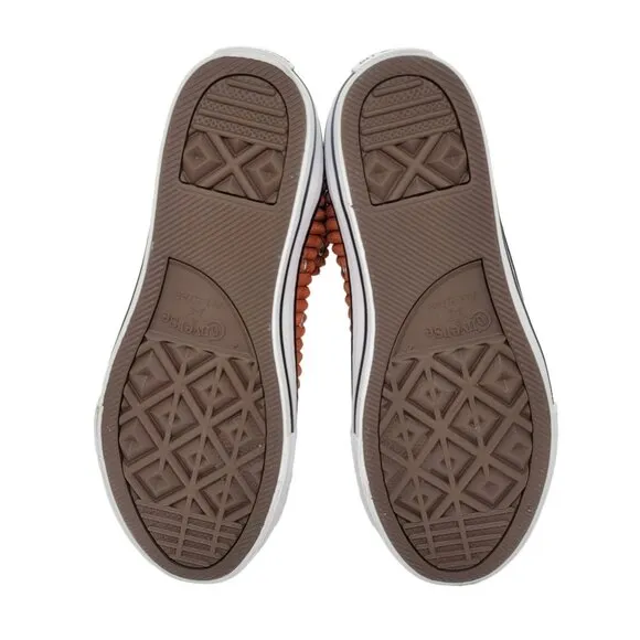 🤩Converse CTAS HI Size 3 Youth Shoes Unisex Dust striped Orange Sneaker A04424C