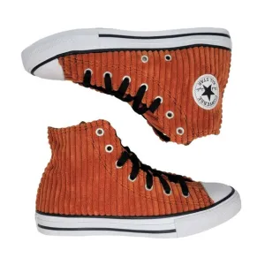 🤩Converse CTAS HI Size 3 Youth Shoes Unisex Dust striped Orange Sneaker A04424C