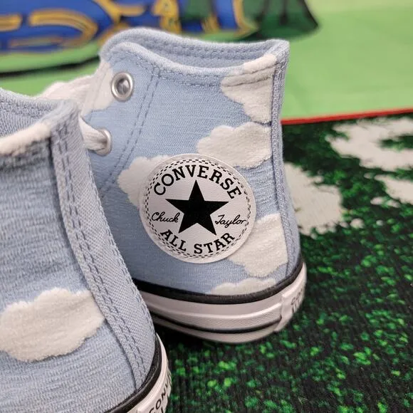 Converse CTAS HI Youth Sz 11 Lt Armory Blue/White A04342F