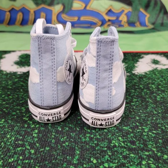Converse CTAS HI Youth Sz 11 Lt Armory Blue/White A04342F