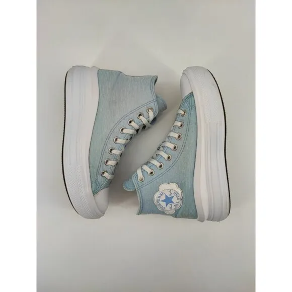 Converse Kids All Star Move Trainers Thunder Daze Lace Up Shoes Size 6 US