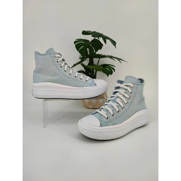 Converse Kids All Star Move Trainers Thunder Daze Lace Up Shoes Size 6 US