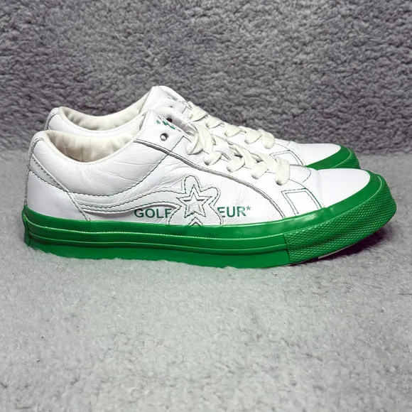 Converse One Star Ox x Golf Le Fleur Womens Size 6 Sneakers Shoes Kelly Green