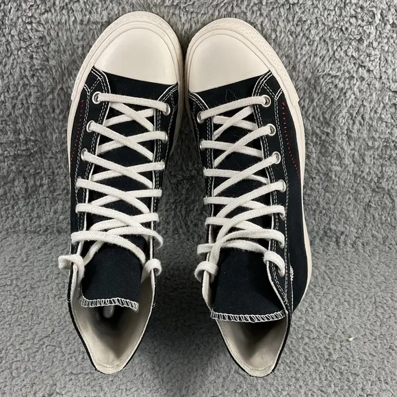 Converse Shoes 10 Chuck Taylor Lift Hi Crafted Patchwork All Star Flower Patch