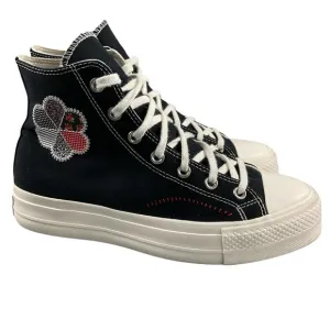Converse Shoes 10 Chuck Taylor Lift Hi Crafted Patchwork All Star Flower Patch